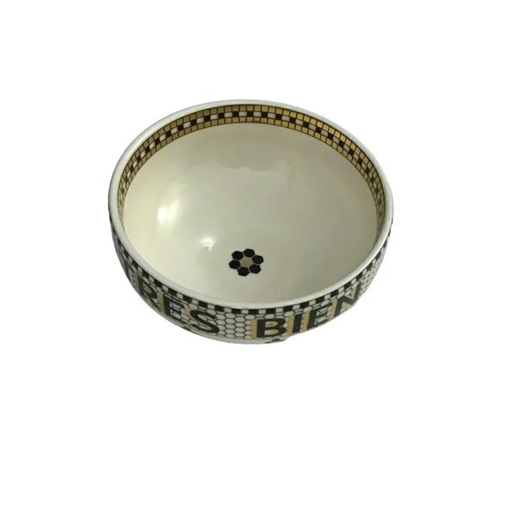 Anthropologie Bistro Tile Snack Nut Bowl Dish Tres Bien